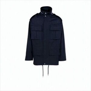 AMI PARIS Structured High-Collar Jacket with Utility Pockets